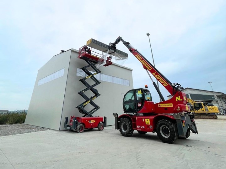 SOLLEVATORE TELESCOPICO ROTATIVO MAGNI 5.18 NOLEGGIO LORINI