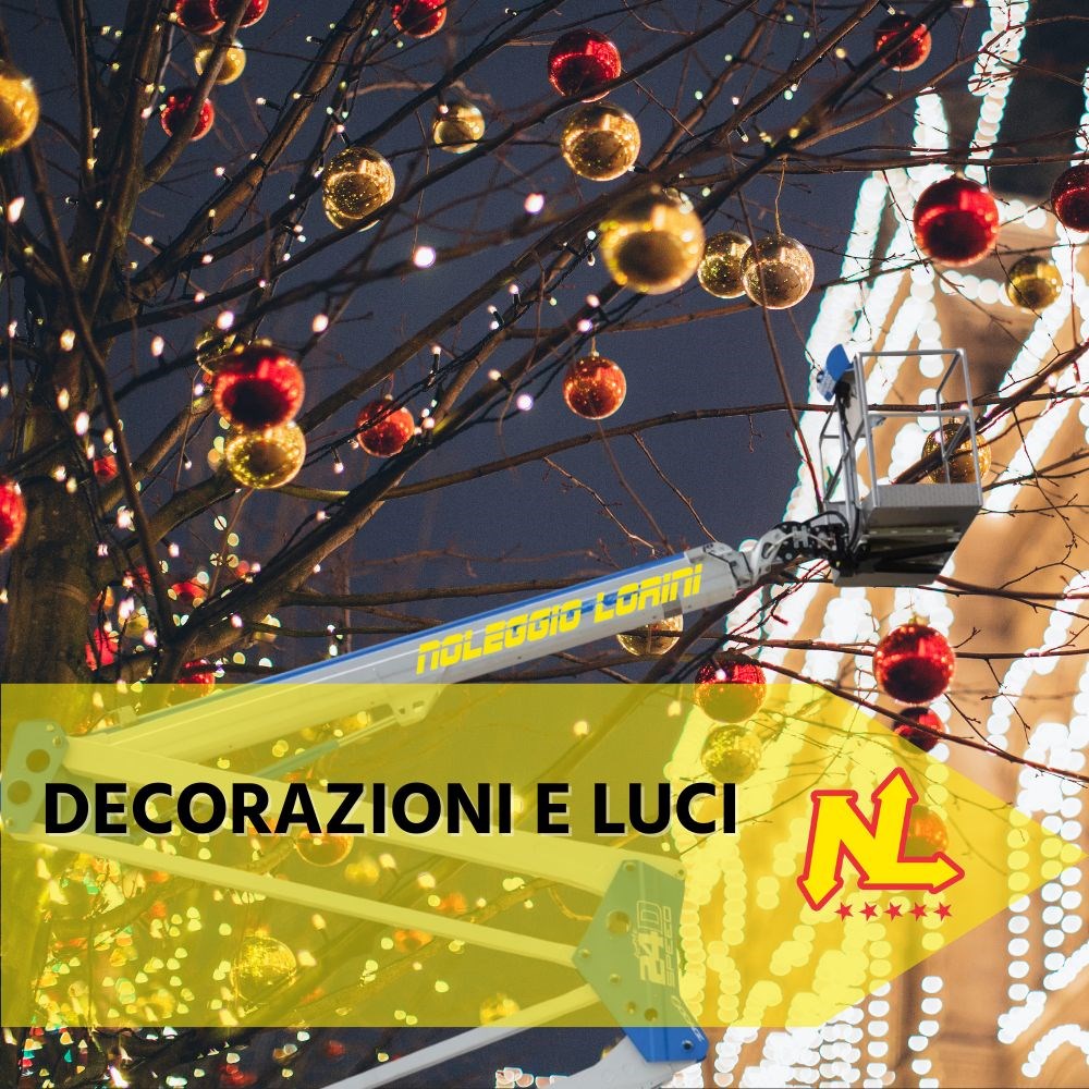 Decorazioni e luminarie: allestimento in sicurezza