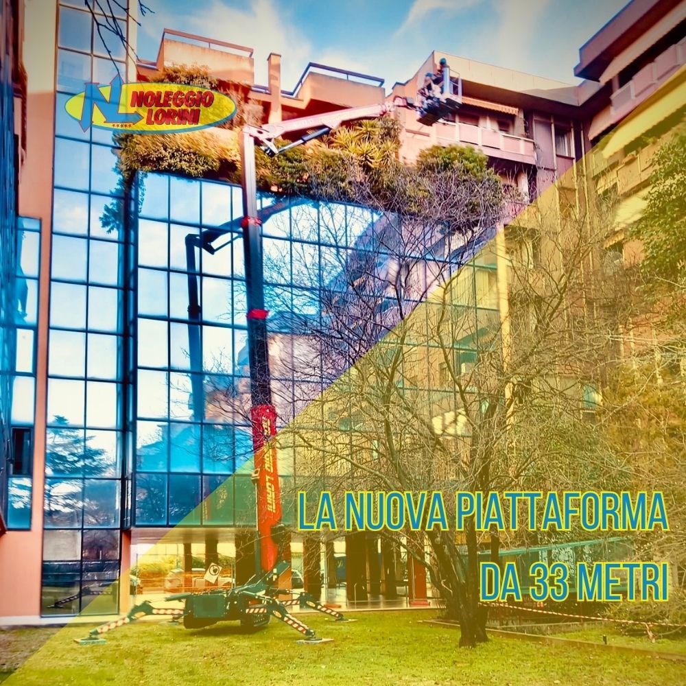 La nuova piattaforma aerea da 33 metri