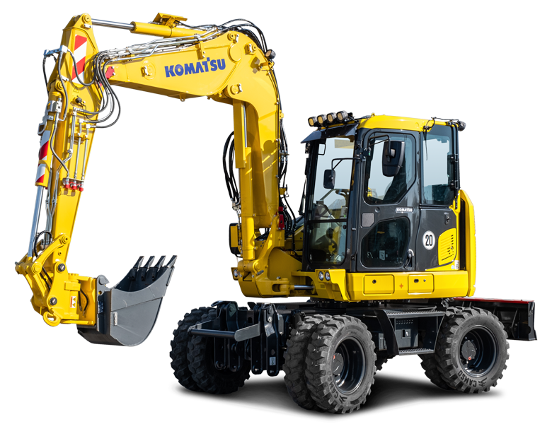 ESCAVATORE GOMMATO KOMATSU PW 98